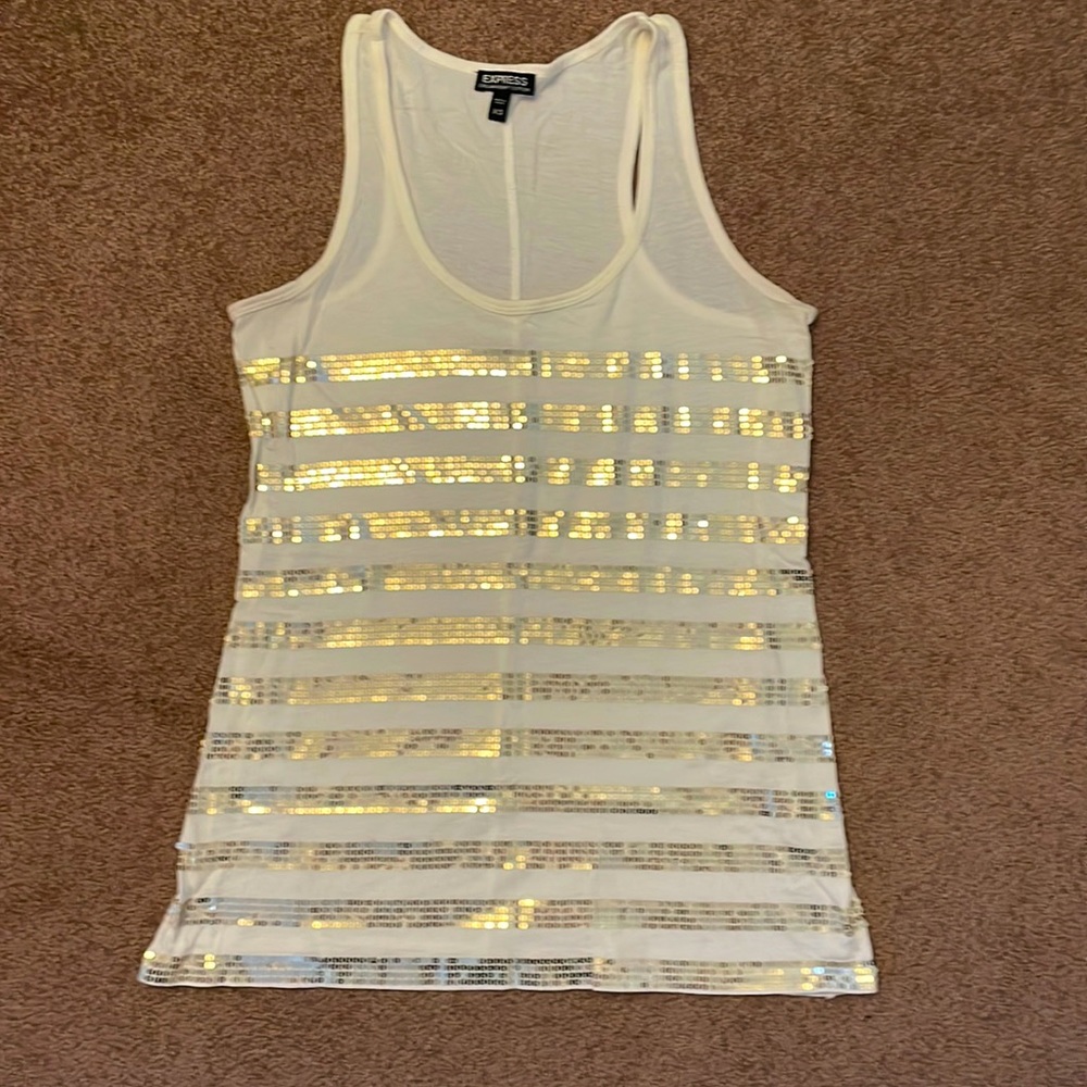 Express tank top, sequins!